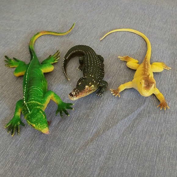 Bundle Reptiles plastic toy x 3 - Picture 1 of 2